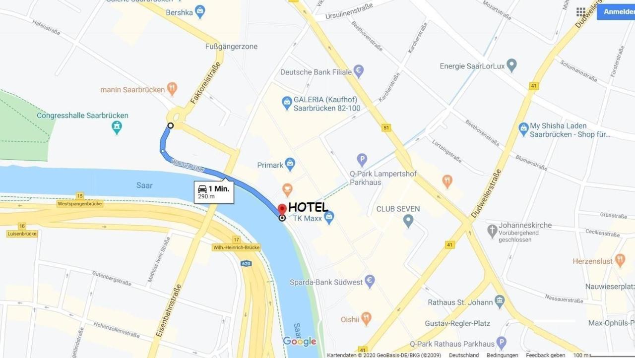 Hotel Stadt Hamburg Am Fluss Saarbrücken Zewnętrze zdjęcie